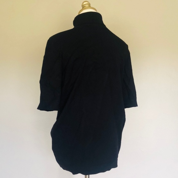 Lane Bryant Black Pullover Size 14 16 Short Sleeves - Picture 6 of 9
